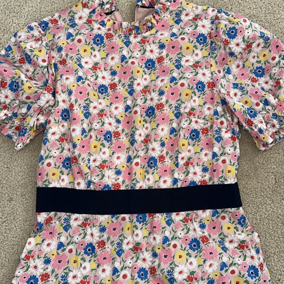 BODEN Frill Neck Tiered Midi Dress Sz 10R - Picture 2 of 6